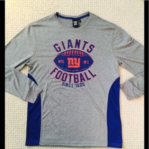 Giants football NFL long sleeve men's NWT